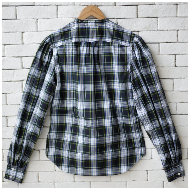 POLO RALPH LAUREN PUFF SLEEVE CHECKED SHIRT