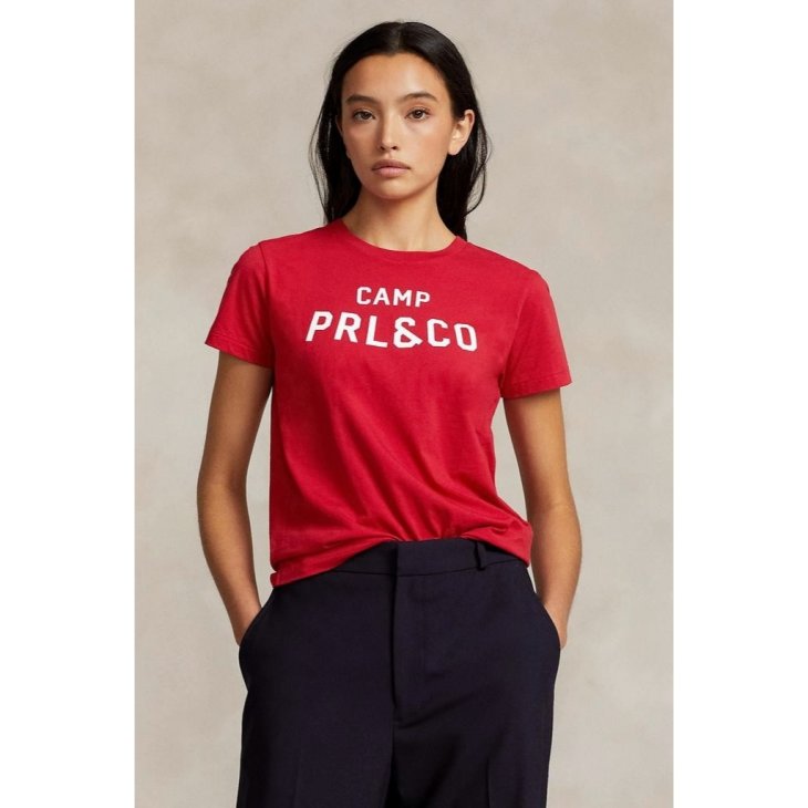 POLO RALPH LAUREN LOGO COTTON JERSEY TEE