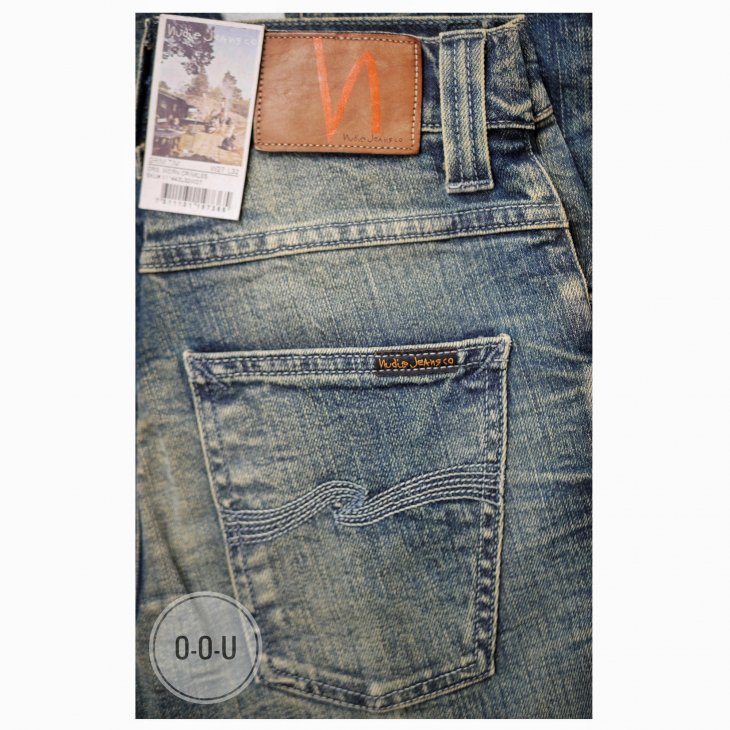 NUDIE JEANS GRIM TIM ORGANIC WORN CRINKLES