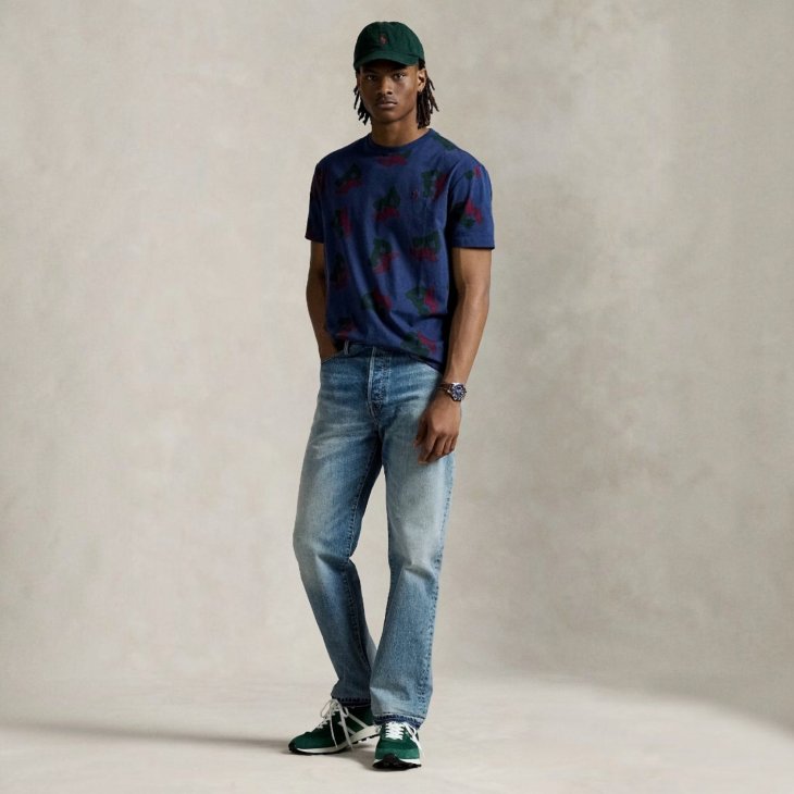 POLO RALPH LAUREN CLASSIC FIT P-WING JERSEY T-SHIRT