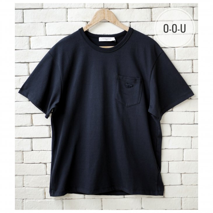 MAISON KITSUNE TONAL FOX PATCH POCKET CLASSIC T-SHIRT
