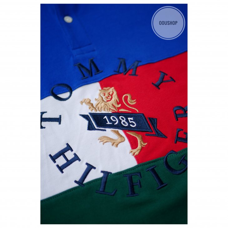 TOMMY HILFIGER CUSTOM FIT FLAG POLO