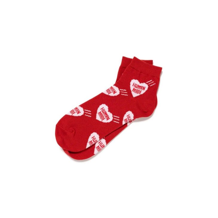HUMAN MADE HEART SHORT SOCKS