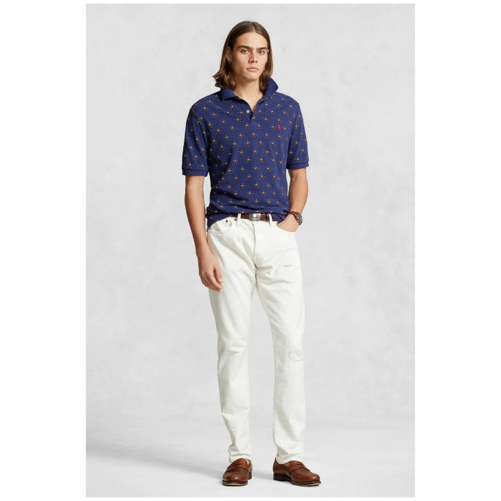 POLO RALPH LAUREN CLASSIC FIT EQUESTRIAN MESH POLO SHIRT