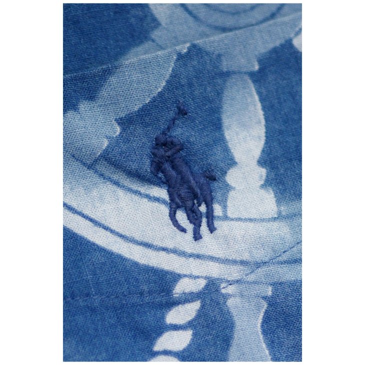 POLO RALPH LAUREN CLASSIC FIT COTTON LINEN CAMP SHIRT