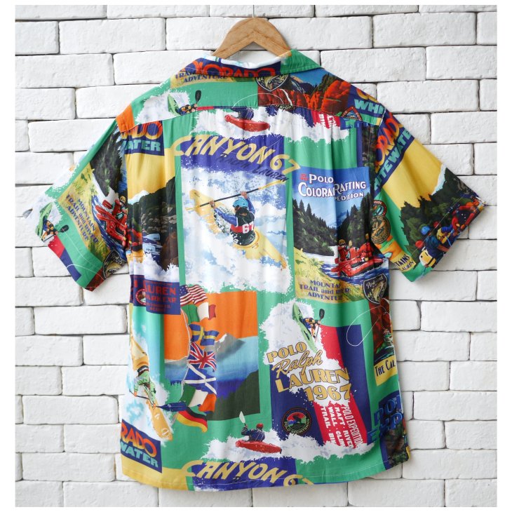 POLO RALPH LAUREN CLASSIC FIT KAYAK PRINT CAMP SHIRT