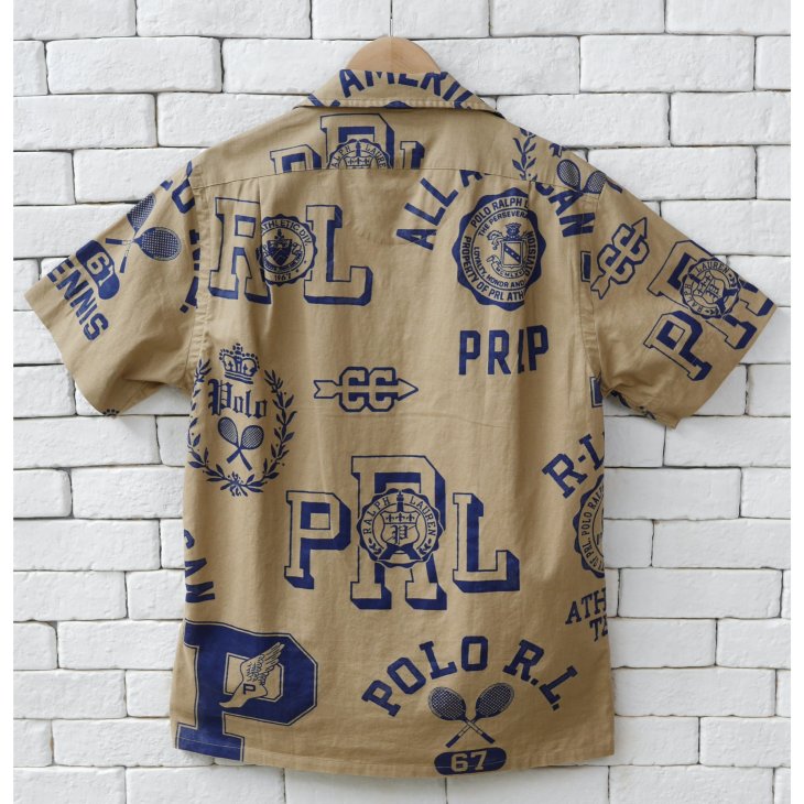 POLO RALPH LAUREN CLASSIC FIT COTTON LINEN CAMP SHIRT