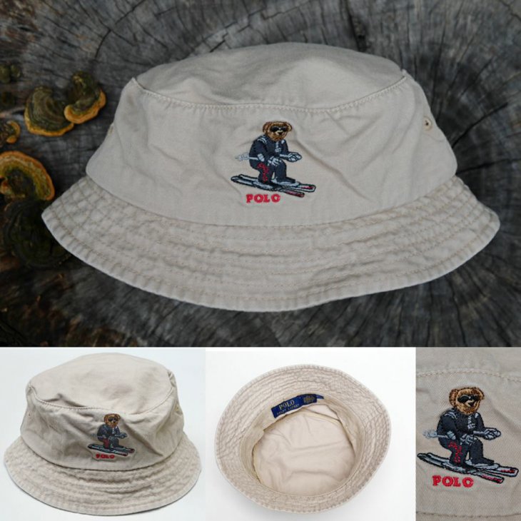 POLO RALPH LAUREN BEAR BUCKET HAT