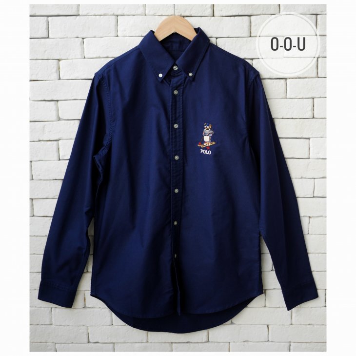 POLO RALPH LAUREN CUSTOM FIT SKI BEAR OXFORD SHIRT