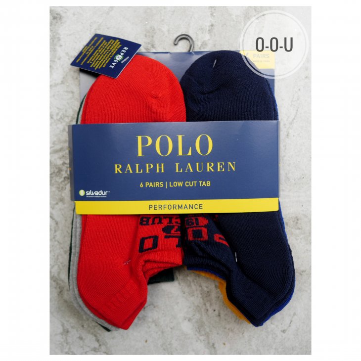POLO RALPH LAUREN LOGO LOW-CUT SOCK 6-PACK