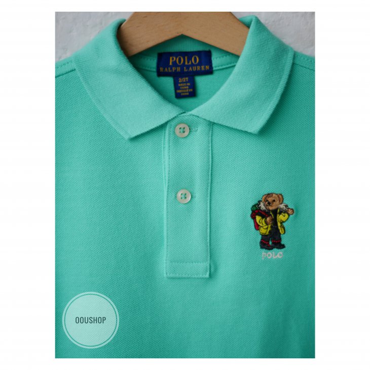 POLO RALPH LAUREN POLO BEAR KIDS COTTON MESH POLO