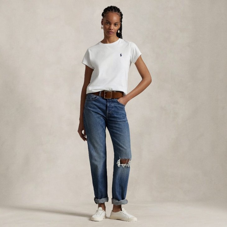 POLO RALPH LAUREN WOMEN COTTON JERSEY TEE