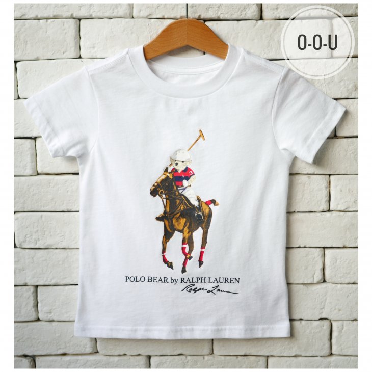 POLO RALPH LAUREN KIDS POLO BEAR & BIG PONY COTTON T-SHIRT