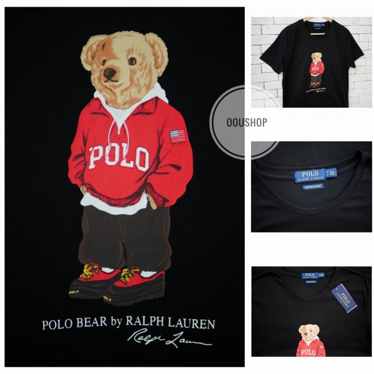POLO RALPH LAUREN CUSTOM SLIM FIT POLO BEAR T-SHIRT