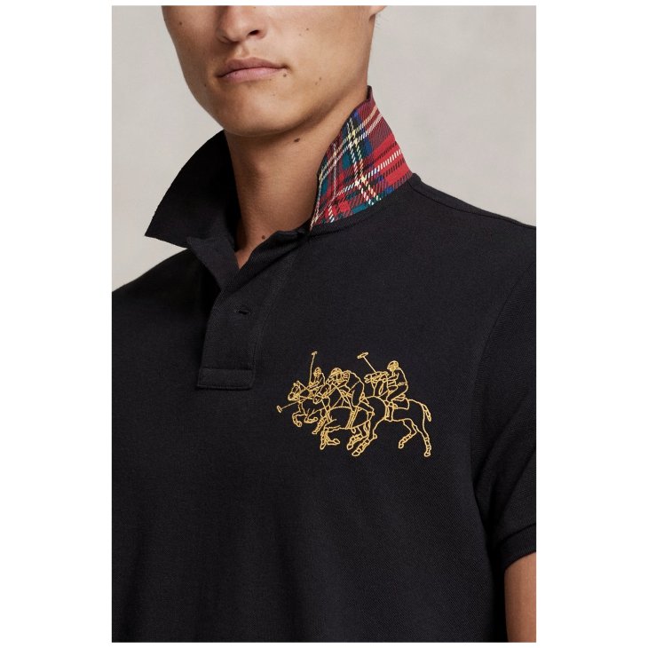 POLO RALPH LAUREN LUNAR NEW YEAR TRIPLE PONY POLO SHIRT