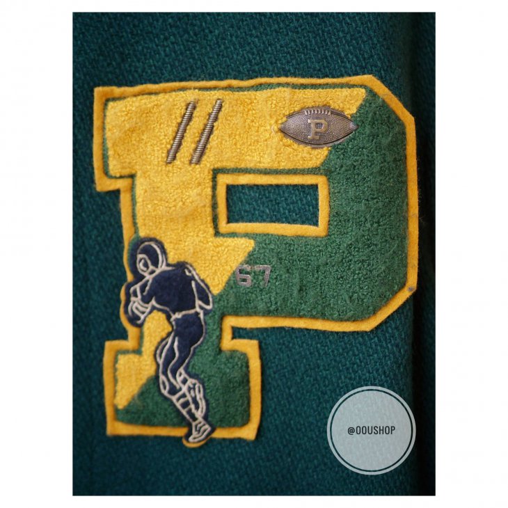 POLO RALPH LAUREN WOOL-BLEND LETTERMAN JACKET