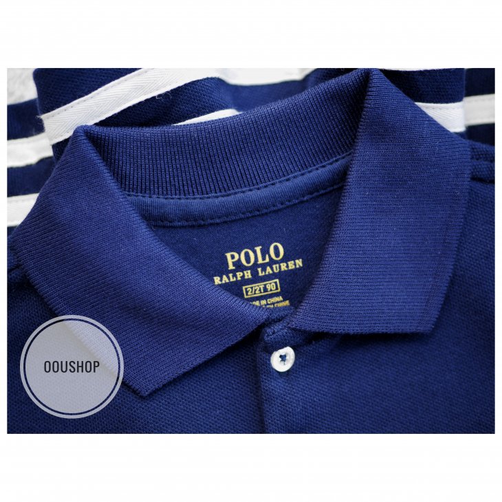 POLO RALPH LAUREN KIDS STRIPED STRETCH MESH POLO DRESS
