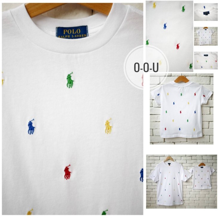 POLO RALPH LAUREN KIDS ALL-OVER POLO PONY T-SHIRT