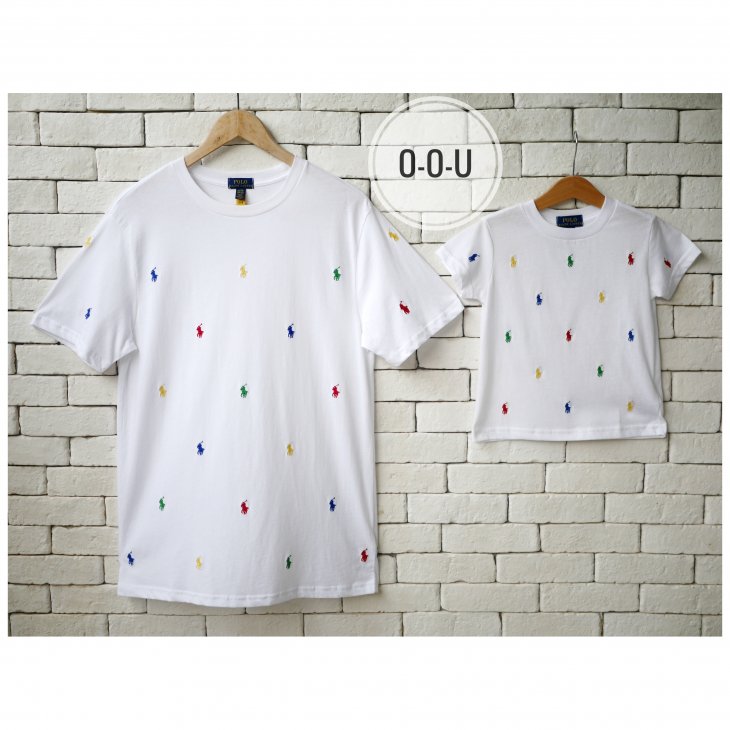 POLO RALPH LAUREN BOYS ALL-OVER POLO PONY T-SHIRT