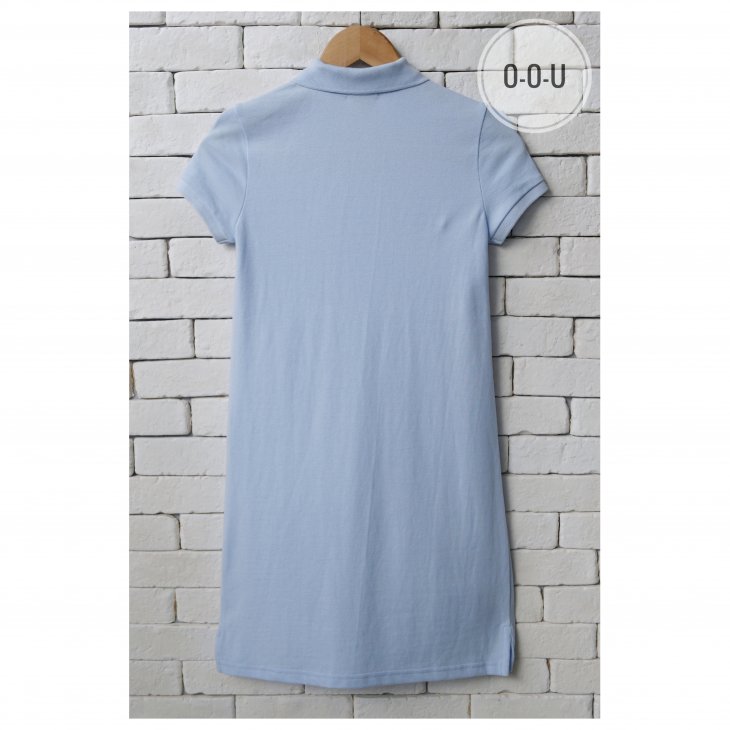 POLO RALPH LAUREN GIRLS COTTON STRETCH MESH POLO DRESS