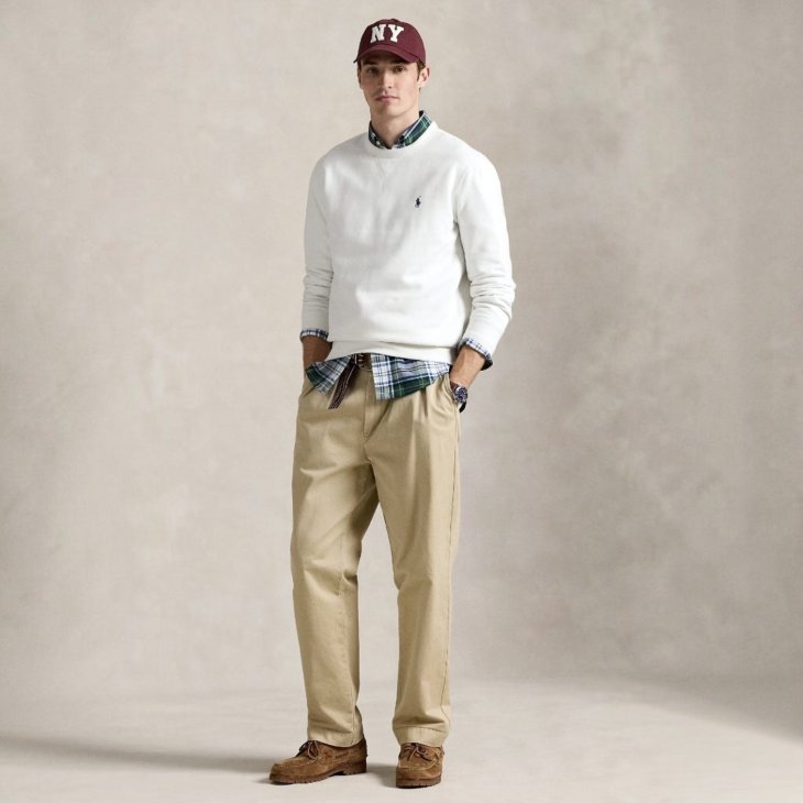 POLO RALPH LAUREN DOUBLE KNIT SWEATSHIRT