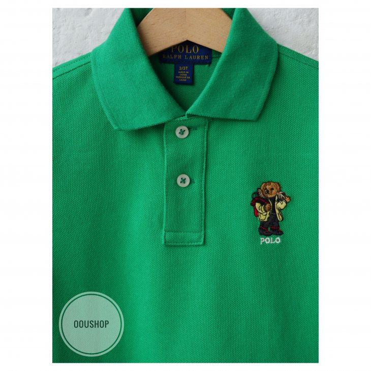 POLO RALPH LAUREN POLO BEAR KIDS COTTON MESH POLO