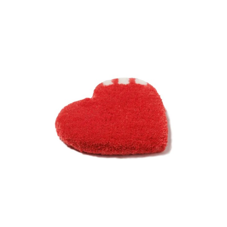 HUMAM MADE HEART RUG COASTER