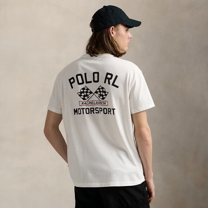 POLO RALPH LAUREN CLASSIC FIT SLUB JERSEY GRAPHIC T-SHIRT