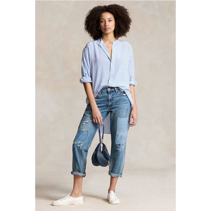 POLO RALPH LAUREN WOMEN RELAXED TAPERED JEAN