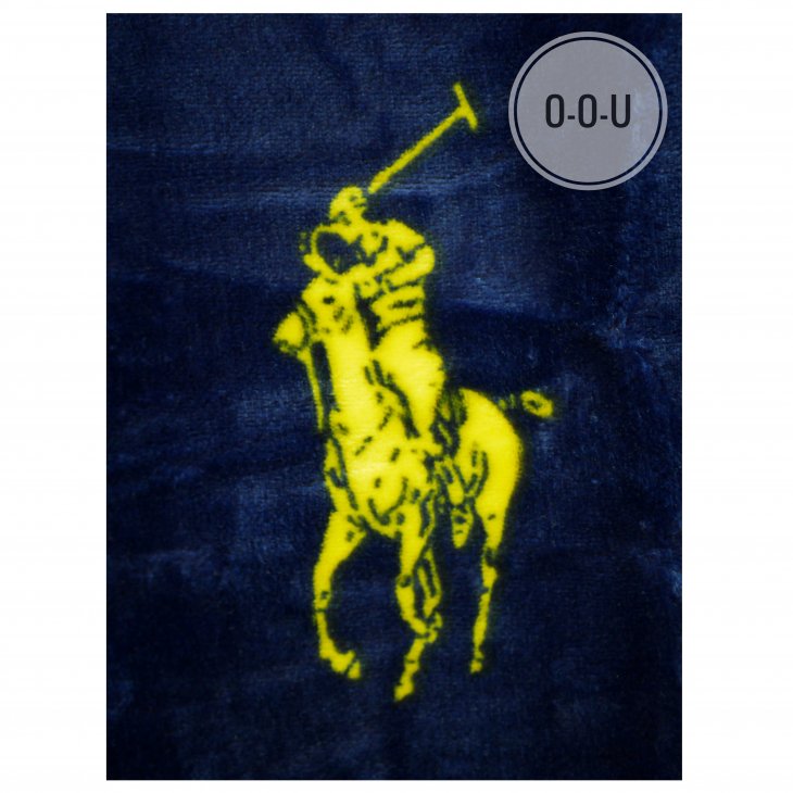 POLO RALPH LAUREN ALL OVER PONY THROW BLANKET