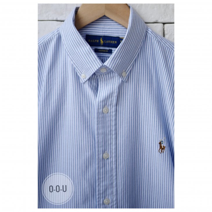 POLO RALPH LAUREN CUSTOM FIT STRIPED OXFORD SHIRT