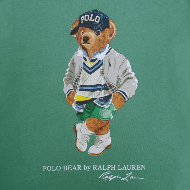 POLO RALPH LAUREN BOYS POLO BEAR COTTON JERSEY TEE