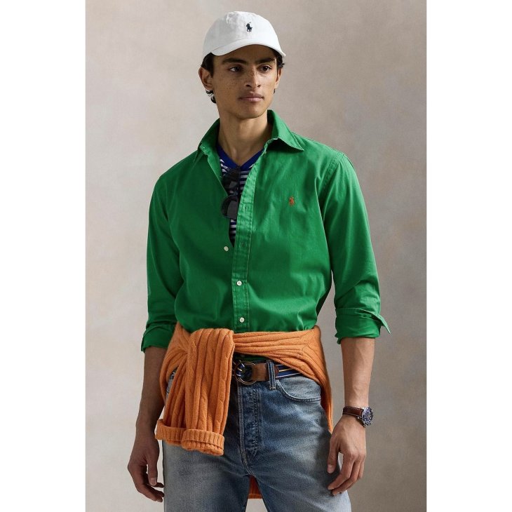 POLO RALPH LAUREN CUSTOM FIT FEATHERWEIGHT TWILL SHIRT