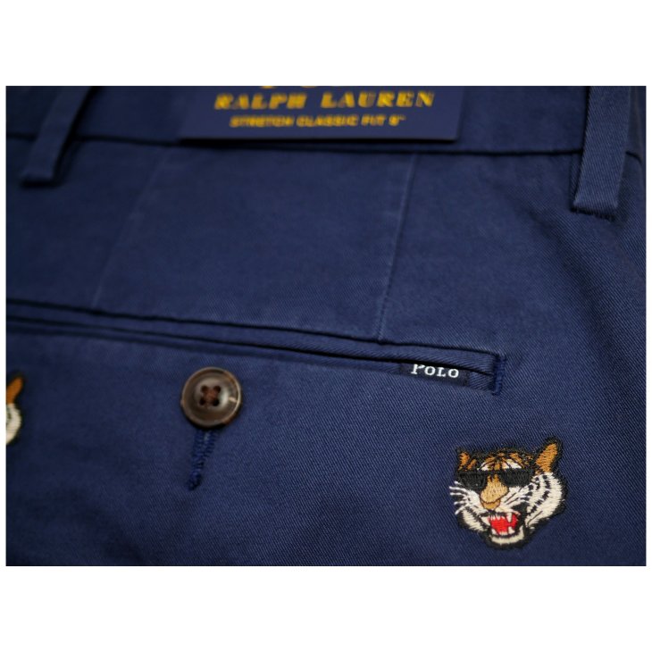 POLO RALPH LAUREN STRAIGHT EMBROIDERED CHINO SHORT