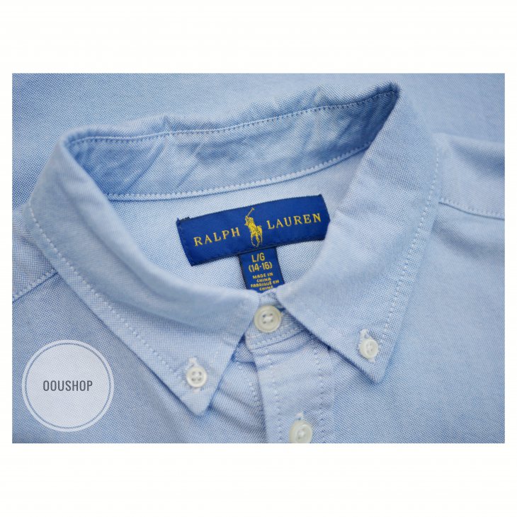 POLO RALPH LAUREN BOYS COTTON OXFORD SHIRT