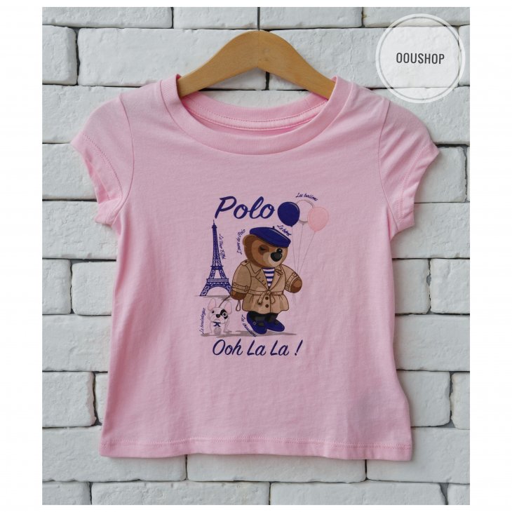 POLO RALPH LAUREN POLO BEAR KIDS COTTON T-SHIRT