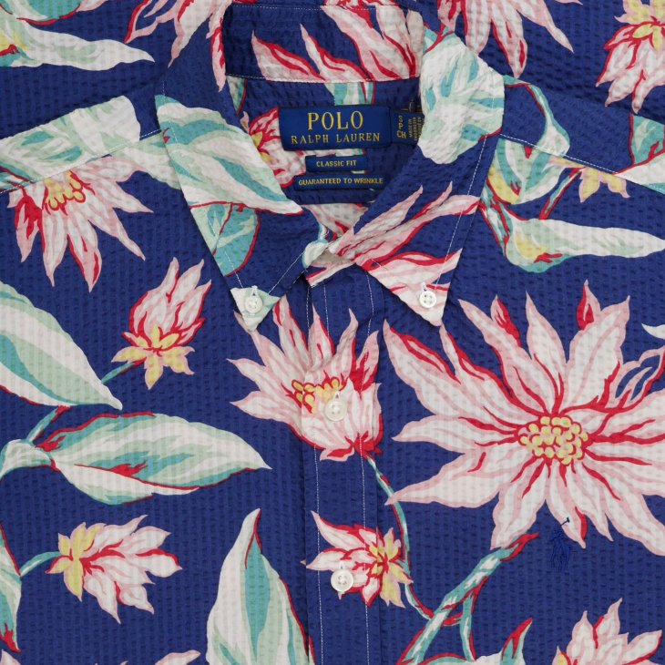 POLO RALPH LAUREN CLASSIC FIT FLORAL SEERSUCKER SHIRT