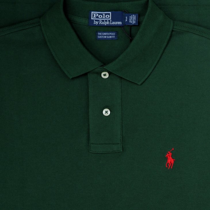 POLO RALPH LAUREN THE EARTH CUSTOM SLIM FIT POLO SHIRT
