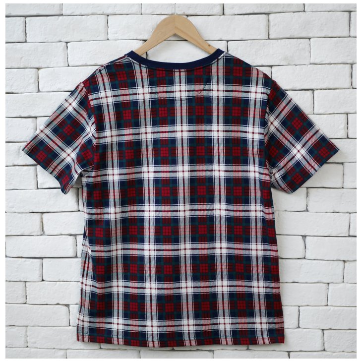 POLO RALPH LAUREN BOYS POLO BEAR PLAID COTTON JERSEY TEE