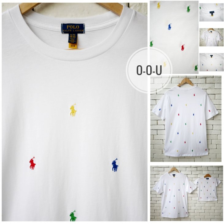 POLO RALPH LAUREN BOYS ALL-OVER POLO PONY T-SHIRT