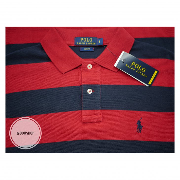 POLO RALPH LAUREN SLIM FIT STRIPED PERFORMANCE POLO