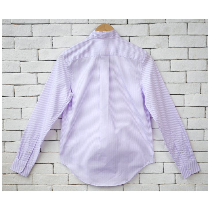 POLO RALPH LAUREN WOMEN SLIM FIT STRIPED COTTON SHIRT