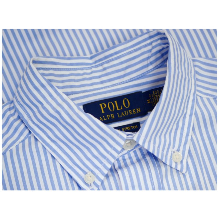 POLO RALPH LAUREN BOYS STRIPED COTTON POPLIN SHIRT