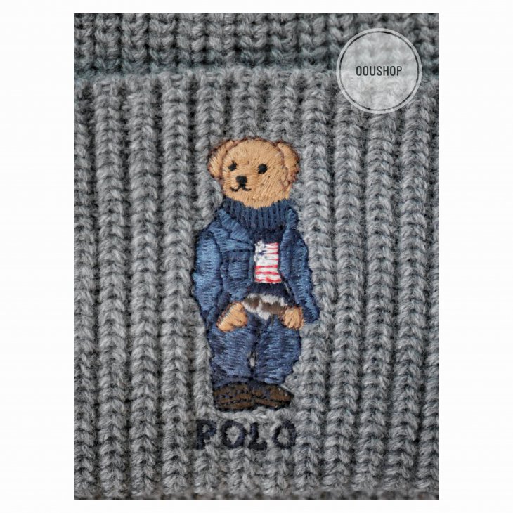 POLO RALPH LAUREN POLO BEAR RIB-KNIT HAT