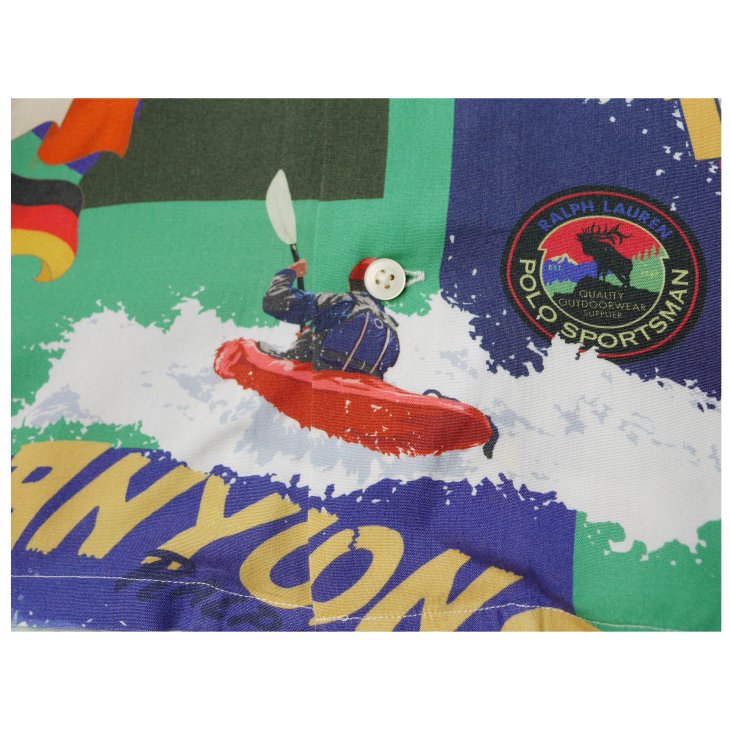 POLO RALPH LAUREN CLASSIC FIT KAYAK PRINT CAMP SHIRT