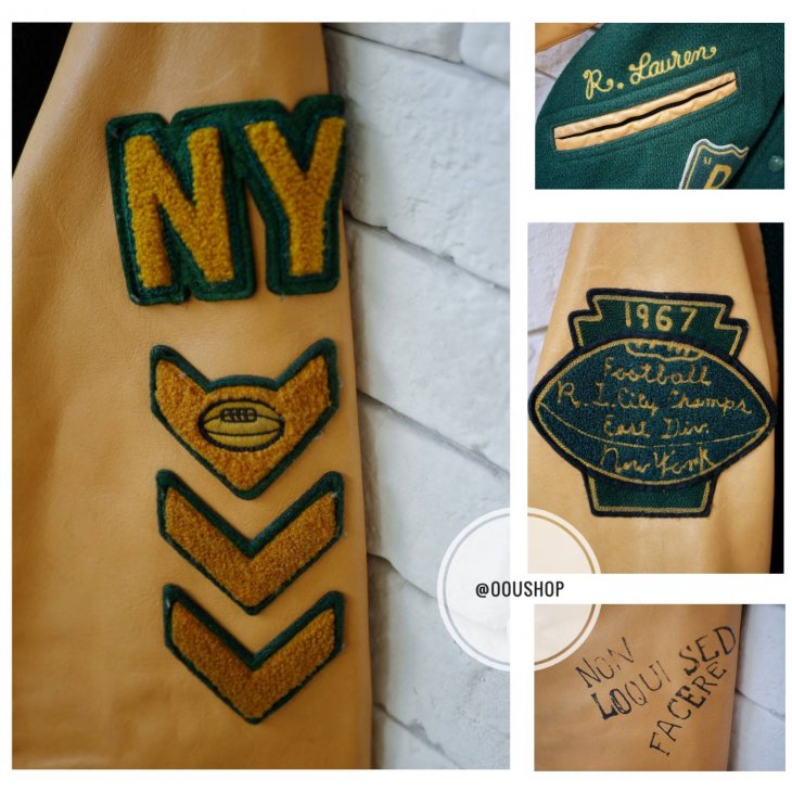 POLO RALPH LAUREN WOOL-BLEND LETTERMAN JACKET