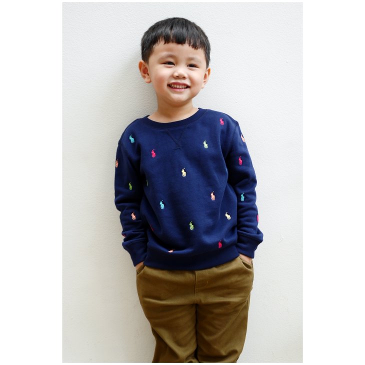 POLO RALPH LAUREN KIDS POLO PONY FLEECE SWEATSHIRT