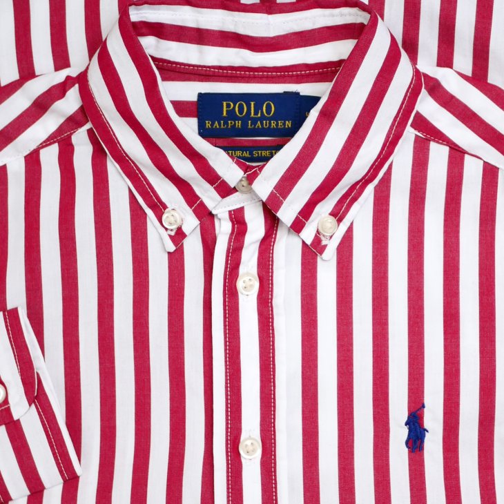 POLO RALPH LAUREN KIDS STRIPED COTTON POPLIN SHIRT