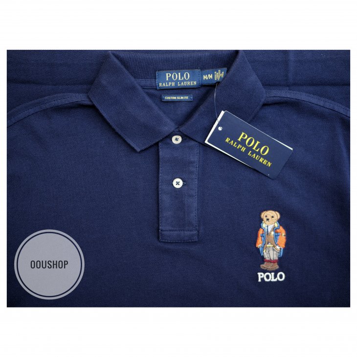 POLO RALPH LAUREN CUSTOM SILM FIT POLO BEAR POLO SHIRT
