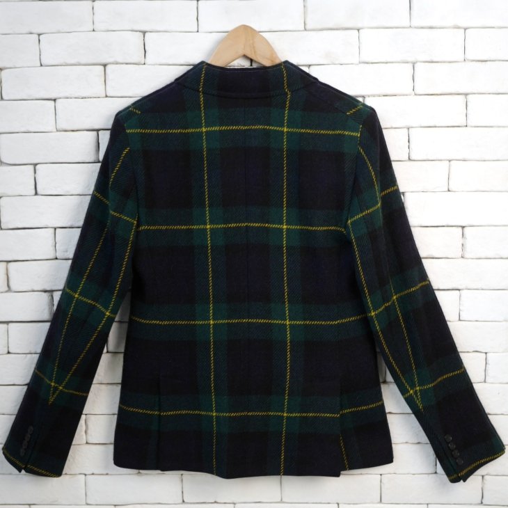 POLO RALPH LAUREN PLAID WOOL TWILL BLAZER